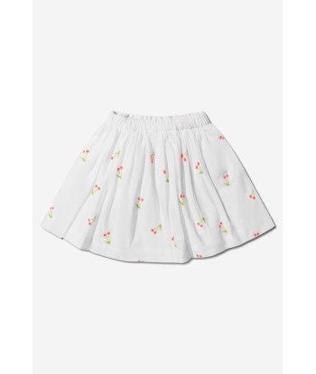 Bonpoint Girls Cotton Embroidered Cherry Skirt Jusqu'à 80% De Réduction