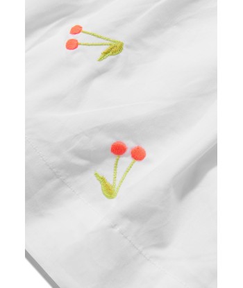 Bonpoint Girls Cotton Embroidered Cherry Skirt Jusqu'à 80% De Réduction