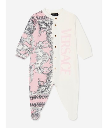 Versace Baby Girls Barocco Print Babygrow 50% de réduction en Octobre 2024