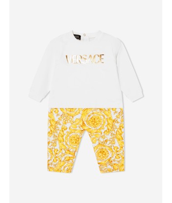 Versace Baby Barocco Logo Romper chez Cornerstreet bien 