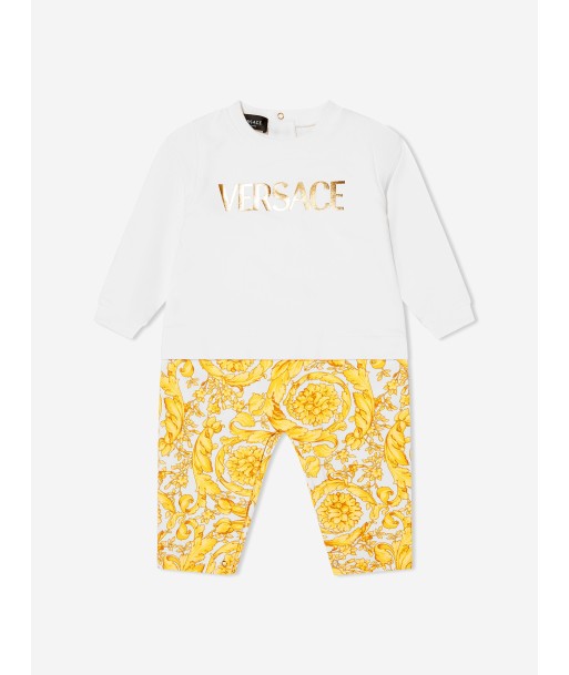 Versace Baby Barocco Logo Romper chez Cornerstreet bien 