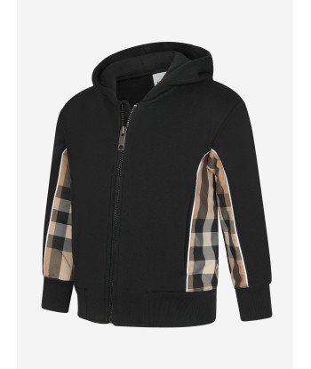 Burberry Boys Check Trim Zip Up Top 2023