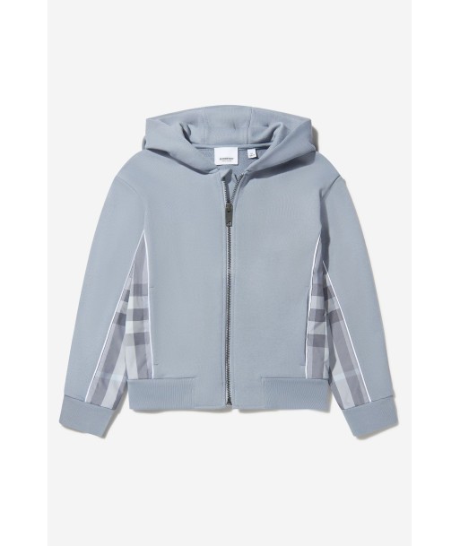 Burberry Boys Check Trim Zip Up Top sur le site 