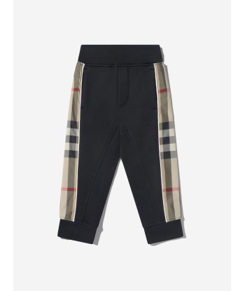 Burberry Boys Cotton Check Trim Joggers Toutes les collections ici