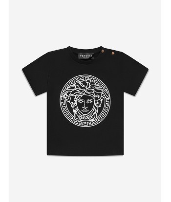 Versace Baby Medusa Logo T-Shirt in Black plus qu'un jeu 