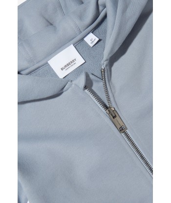 Burberry Boys Check Trim Zip Up Top sur le site 