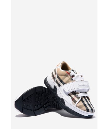 Burberry Unisex Check Union Strap Trainers la chaussure