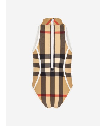 Burberry Girls Check Print Swimsuit en linge