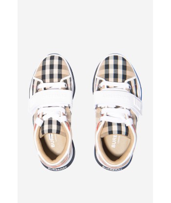 Burberry Unisex Check Union Strap Trainers la chaussure