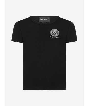 Versace Boys Cotton Medusa Logo T-Shirts (2 Pack) Pour