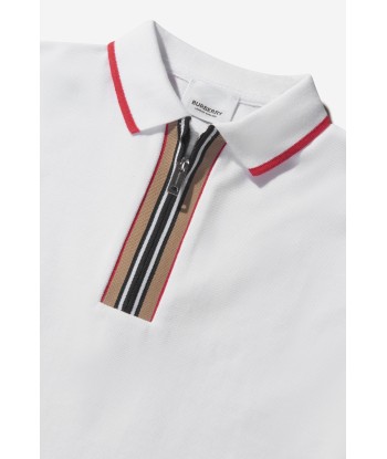 Burberry Girls Cotton Icon Stripe Polo Top de l' environnement