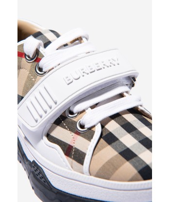 Burberry Unisex Check Union Strap Trainers la chaussure