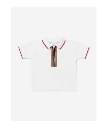 Burberry Baby Boys Cotton Branded Polo Shirt 2023