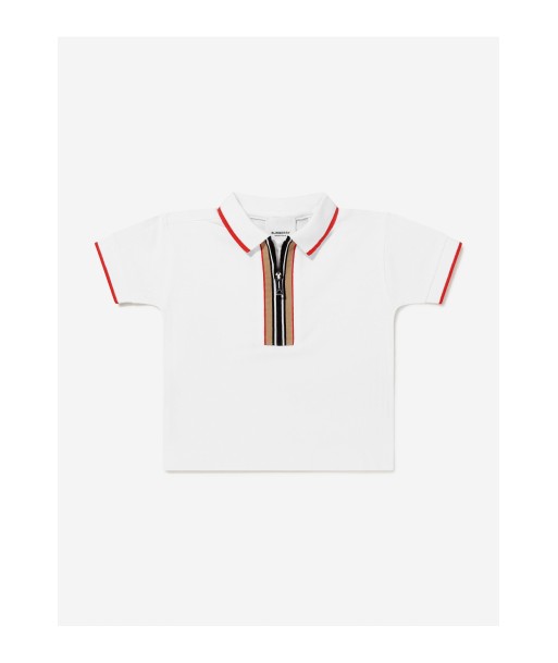 Burberry Baby Boys Cotton Branded Polo Shirt 2023