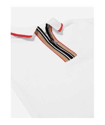 Burberry Baby Boys Cotton Branded Polo Shirt 2023