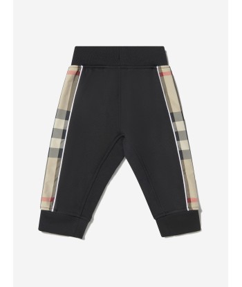 Burberry Baby Boys Cotton Check Trim Joggers commande en ligne