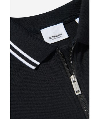 Burberry Boys Cotton Check Strip Polo Shirt Venez découvrir notre 