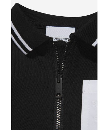 Burberry Baby Boys Cotton Check Strip Polo Shirt de l' environnement