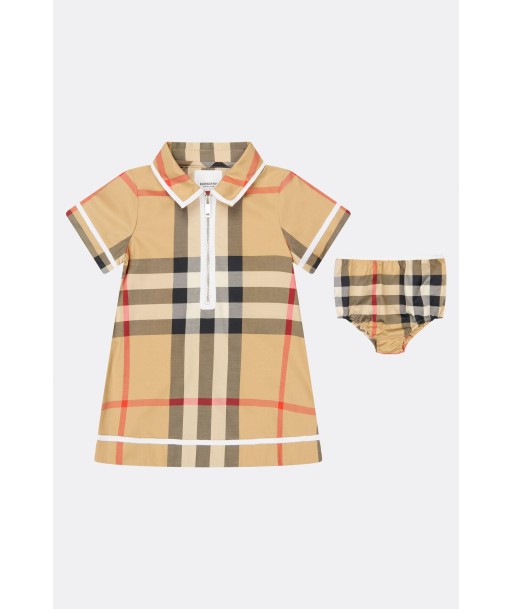 Burberry Baby Girls Cotton Check Dress With Knickers de la marque