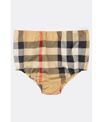 Burberry Baby Girls Cotton Check Dress With Knickers de la marque