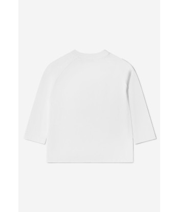 Burberry Girls Cotton Branded Long Sleeve T-Shirt Vous souhaitez 