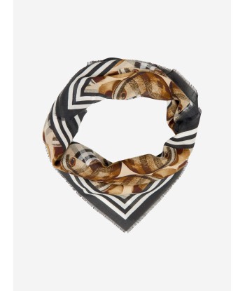 Burberry Unisex Bear Print Silk Scarf acheter