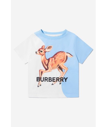 Burberry Girls Cotton Deer Print T-Shirt france