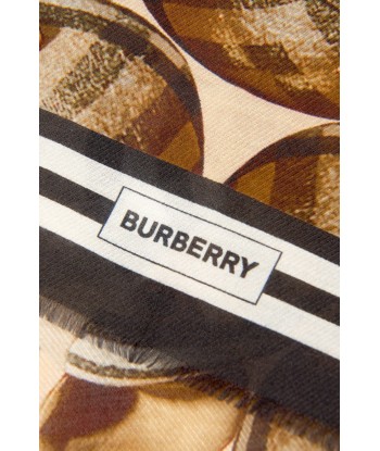 Burberry Unisex Bear Print Silk Scarf acheter