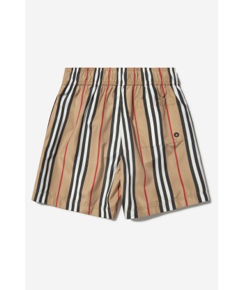 Burberry Boys Check Branded Swim Shorts en linge