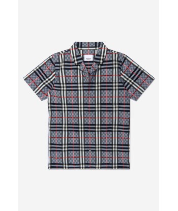 Burberry Boys Cotton Check Short Sleeve Shirt paiement sécurisé