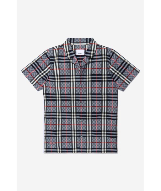 Burberry Boys Cotton Check Short Sleeve Shirt paiement sécurisé