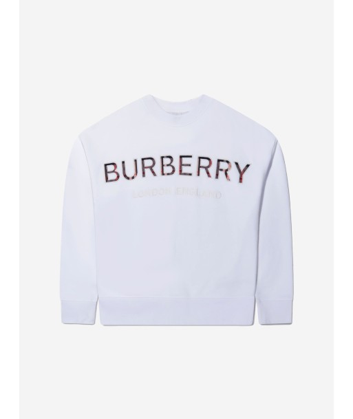 Burberry Girls Cotton Logo Sweatshirt 50% de réduction en Octobre 2024