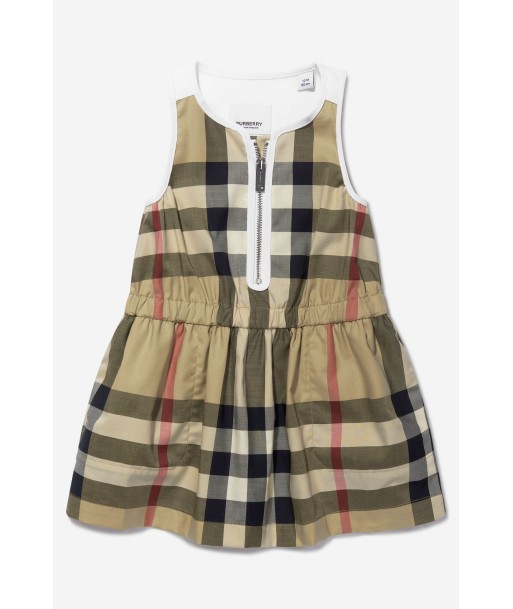 Burberry Baby Girls Cotton Check Sleeveless Dress sur le site 