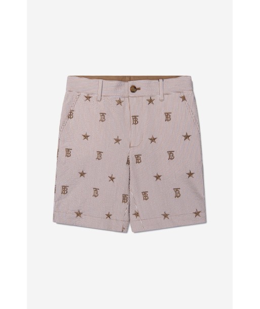 Burberry Boys Cotton Blend Monogram Shorts 2024