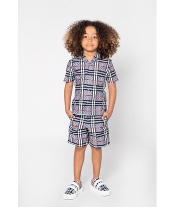 Burberry Boys Cotton Check Short Sleeve Shirt paiement sécurisé