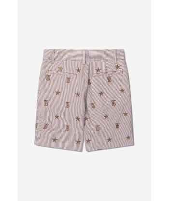 Burberry Boys Cotton Blend Monogram Shorts 2024