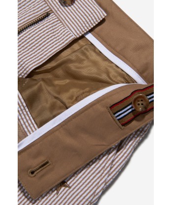 Burberry Boys Cotton Blend Monogram Shorts 2024