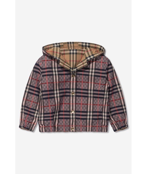 Burberry Girls Cotton Check Hooded Jacket est présent 