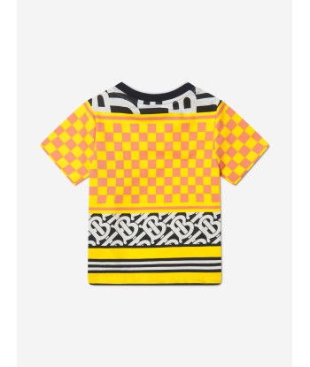 Burberry Boys Cotton Jersey Monogram Patterned T-Shirt Fin de série