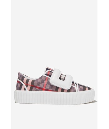 Burberry Girls Checkerboard Velcro Strap Trainers l'achat 