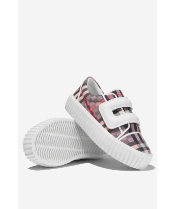 Burberry Girls Checkerboard Velcro Strap Trainers l'achat 