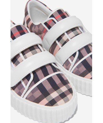 Burberry Girls Checkerboard Velcro Strap Trainers l'achat 