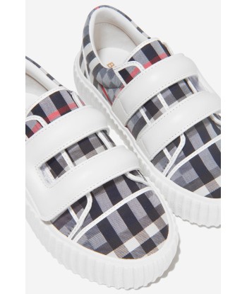 Burberry Unisex Checkerboard Velcro Strap Trainers Venez acheter