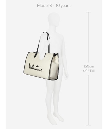 Valentino Girls Vacation Tote Bag in Ivory Comparez et commandez 