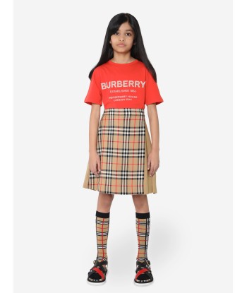 Burberry Girls Cotton Jersey Logo T-Shirt français