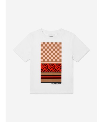 Burberry Girls Cotton Jersey Monogram T-Shirt acheter