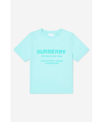 Burberry Boys Cotton Jersey Logo T-Shirt la livraison gratuite