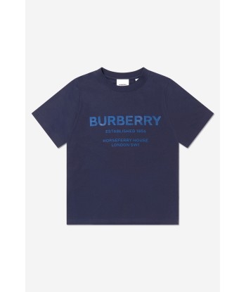 Burberry Boys Cotton Jersey Logo T-Shirt solde