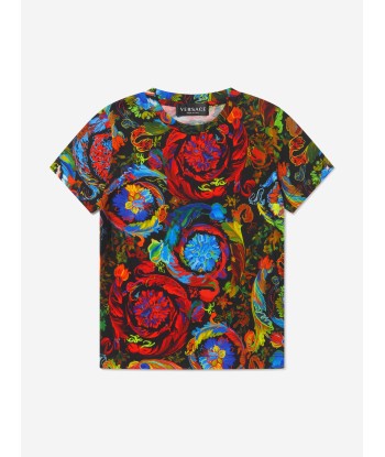 Versace Boys Kaleidoscopic Barocco T-Shirt en linge