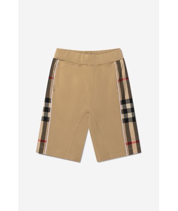 Burberry Boys Cotton Check Panel Shorts l'achat 